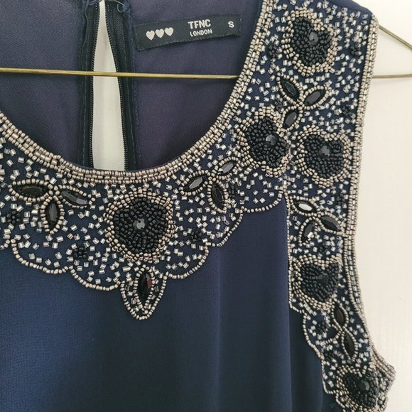 Chiffon Wedding Guest Dress, Size Small - Picture 3 of 5